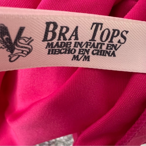 Victoria’s Secret dress bra top vintage, crocheted, pink floral, babydoll halter - Picture 6 of 13